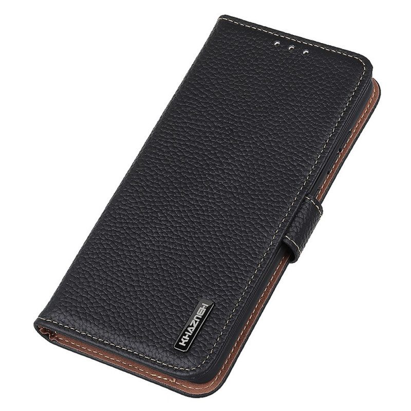 Custodia in pelle Xiaomi Redmi Note 11 / 11S Khazneh Pelle Di Litchi