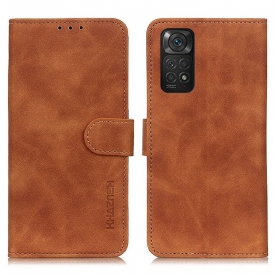 Custodia in pelle Xiaomi Redmi Note 11 / 11S Khazneh Effetto Pelle Vintage