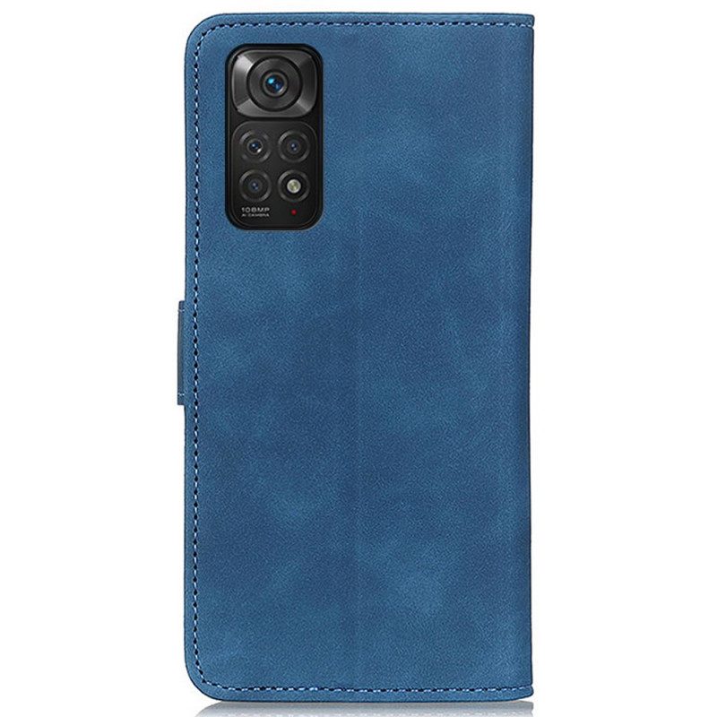 Custodia in pelle Xiaomi Redmi Note 11 / 11S Khazneh Effetto Pelle Vintage