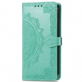 Custodia in pelle Xiaomi Redmi Note 11 / 11S Mandala Medioevo