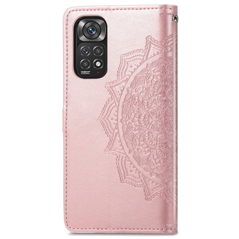 Custodia in pelle Xiaomi Redmi Note 11 / 11S Mandala Medioevo