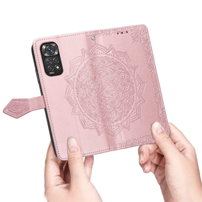 Custodia in pelle Xiaomi Redmi Note 11 / 11S Mandala Medioevo