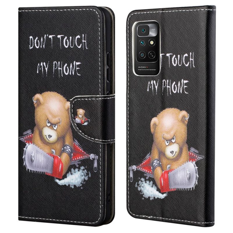 Custodia in pelle Xiaomi Redmi Note 11 / 11S Orso Pericoloso