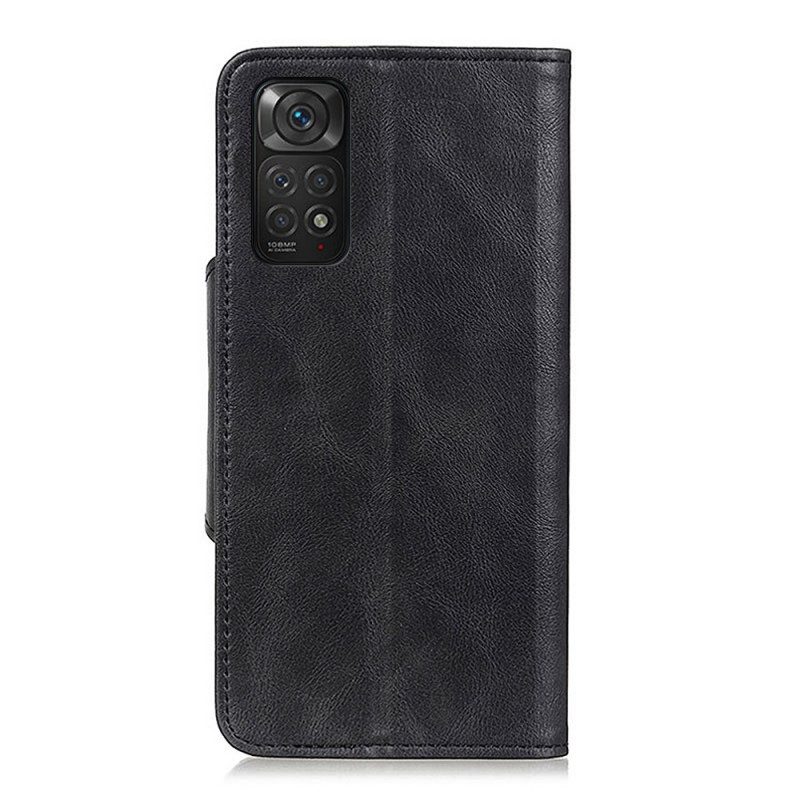 Folio Cover Xiaomi Redmi Note 11 / 11S Bottone In Ecopelle