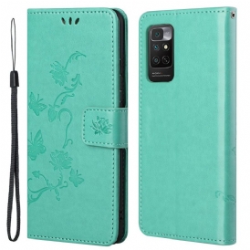 Folio Cover Xiaomi Redmi Note 11 / 11S Cinturino Fiori