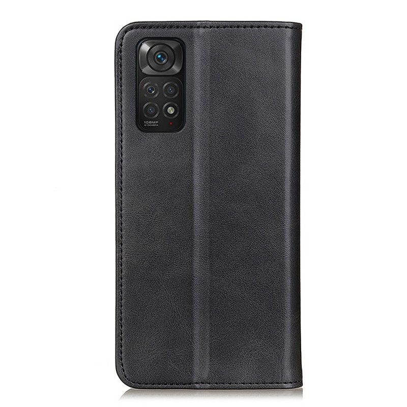 Folio Cover Xiaomi Redmi Note 11 / 11S Custodia in pelle Pelle Crosta Eleganza