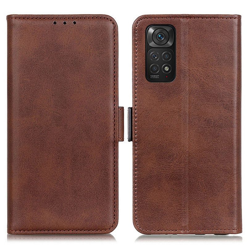 Folio Cover Xiaomi Redmi Note 11 / 11S Custodia in pelle Doppio Lembo