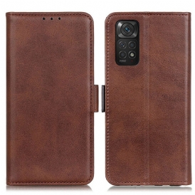 Folio Cover Xiaomi Redmi Note 11 / 11S Custodia in pelle Doppio Lembo