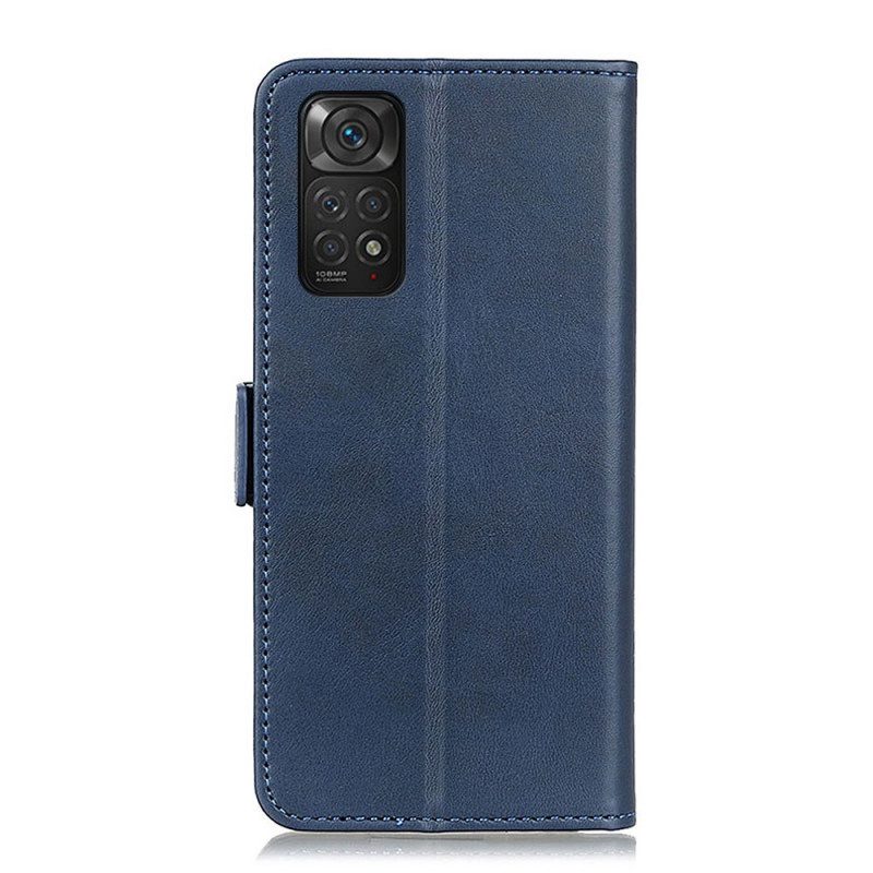 Folio Cover Xiaomi Redmi Note 11 / 11S Custodia in pelle Doppio Lembo