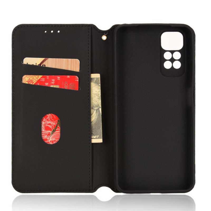 Folio Cover Xiaomi Redmi Note 11 / 11S Custodia in pelle Effetto Pelle Diamante 3d