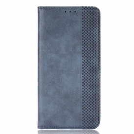 Folio Cover Xiaomi Redmi Note 11 / 11S Custodia in pelle Effetto Pelle Vintage Stilizzato