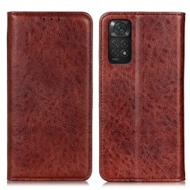 Folio Cover Xiaomi Redmi Note 11 / 11S Custodia in pelle Struttura In Pelle