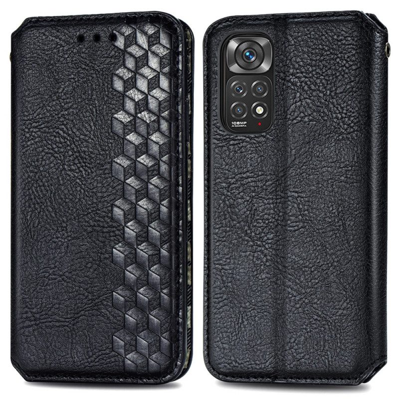 Folio Cover Xiaomi Redmi Note 11 / 11S Custodia in pelle Texture Diamante Effetto Pelle