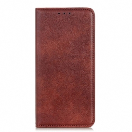 Folio Cover Xiaomi Redmi Note 11 / 11S Custodia in pelle Trama Di Cuoio Spaccato Di Litchi