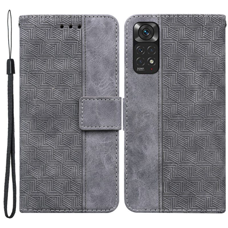 Folio Cover Xiaomi Redmi Note 11 / 11S Modello Con Cinturino