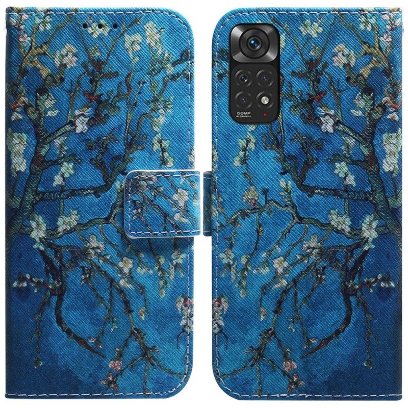 Folio Cover Xiaomi Redmi Note 11 / 11S Ramo Di Un Albero In Fiore