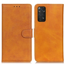 Folio Cover Xiaomi Redmi Note 11 / 11S Retro Effetto Pelle Opaca