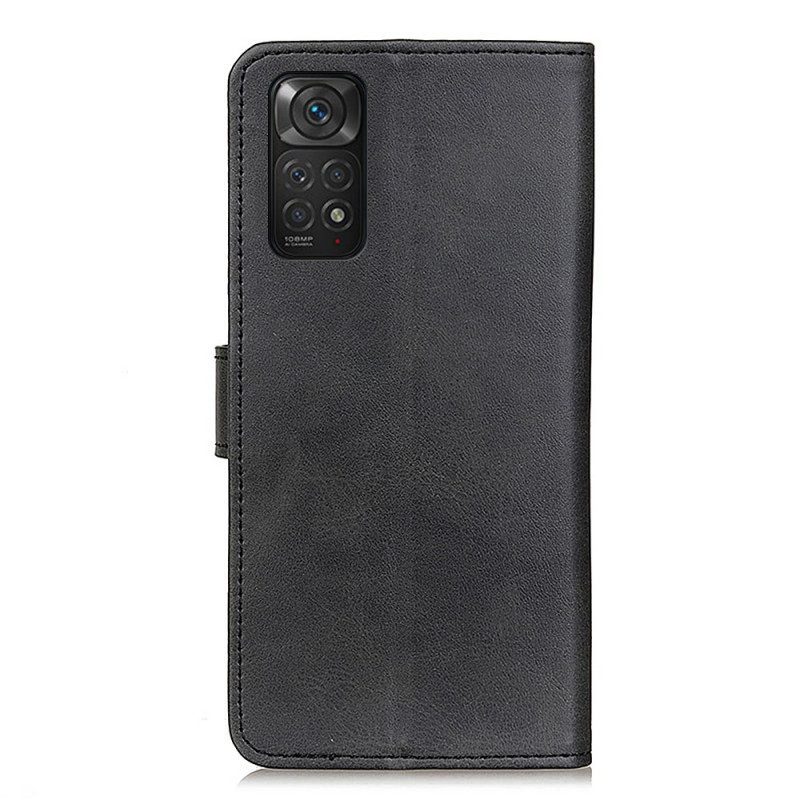 Folio Cover Xiaomi Redmi Note 11 / 11S Retro Effetto Pelle Opaca