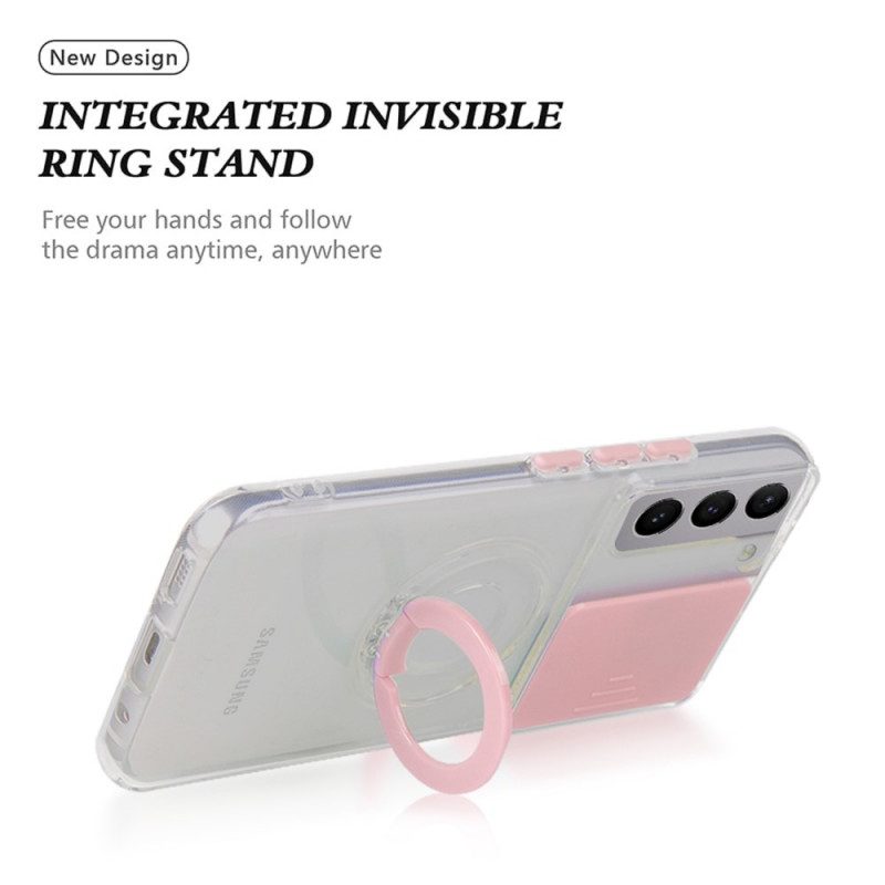 Cover Samsung Galaxy S22 Plus 5G Anello Di Supporto E Protezioni Per Lenti