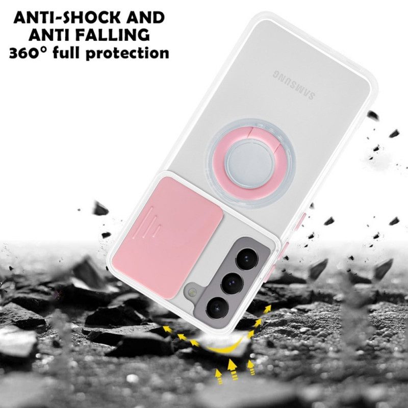 Cover Samsung Galaxy S22 Plus 5G Anello Di Supporto E Protezioni Per Lenti