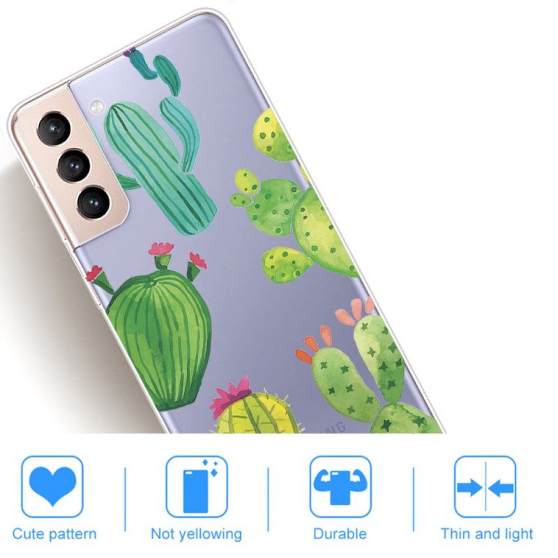 Cover Samsung Galaxy S22 Plus 5G Cactus Dell'acquerello