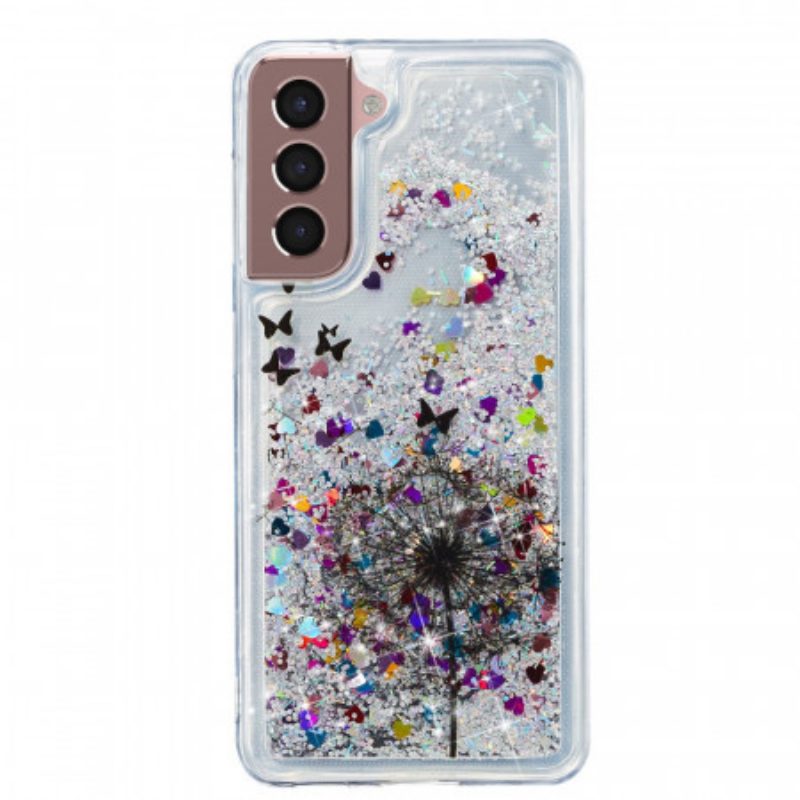 Cover Samsung Galaxy S22 Plus 5G Denti Di Leone Glitterati