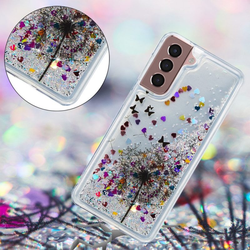 Cover Samsung Galaxy S22 Plus 5G Denti Di Leone Glitterati