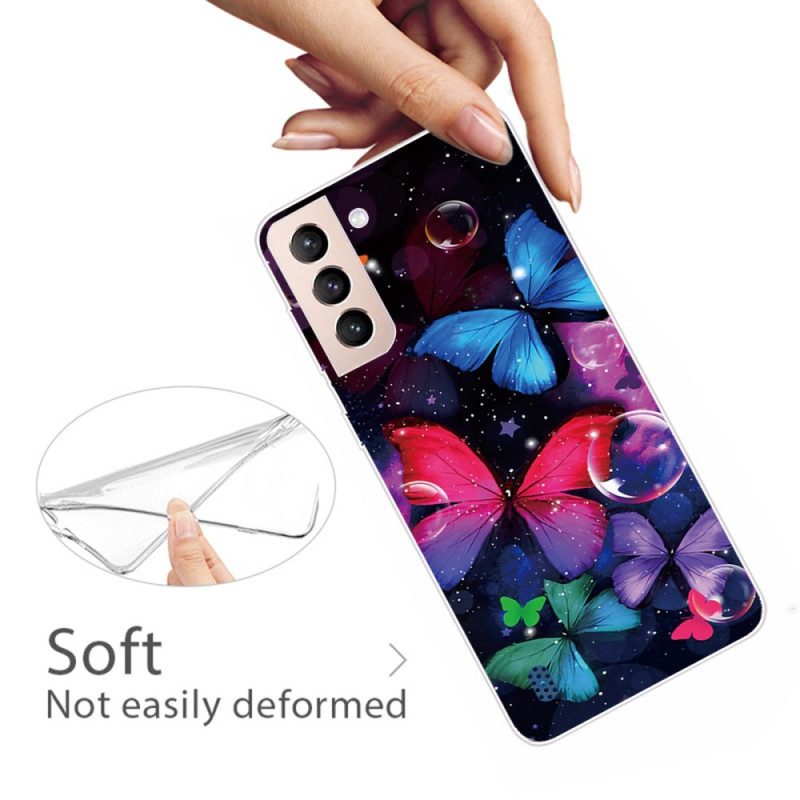 Cover Samsung Galaxy S22 Plus 5G Farfalle Flessibili