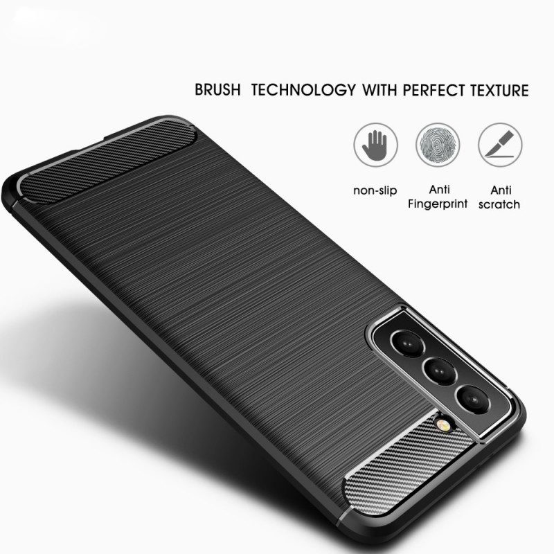 Cover Samsung Galaxy S22 Plus 5G Fibra Di Carbonio Spazzolata