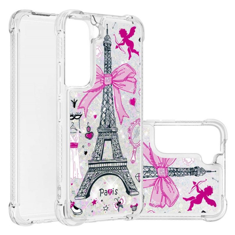 Cover Samsung Galaxy S22 Plus 5G Le Paillettes Della Torre Eiffel