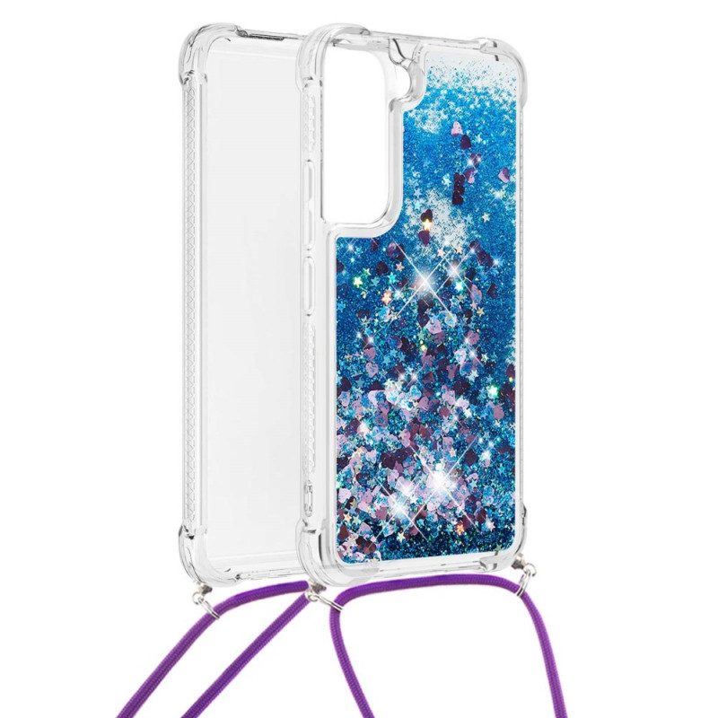 Cover Samsung Galaxy S22 Plus 5G Paillettes Con Coulisse