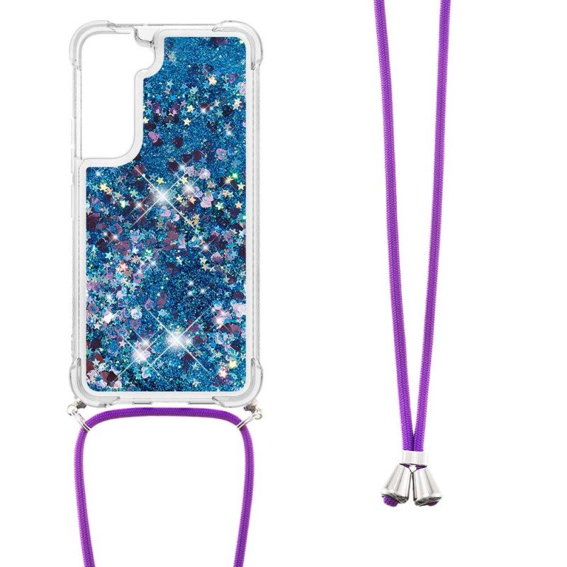 Cover Samsung Galaxy S22 Plus 5G Paillettes Con Coulisse