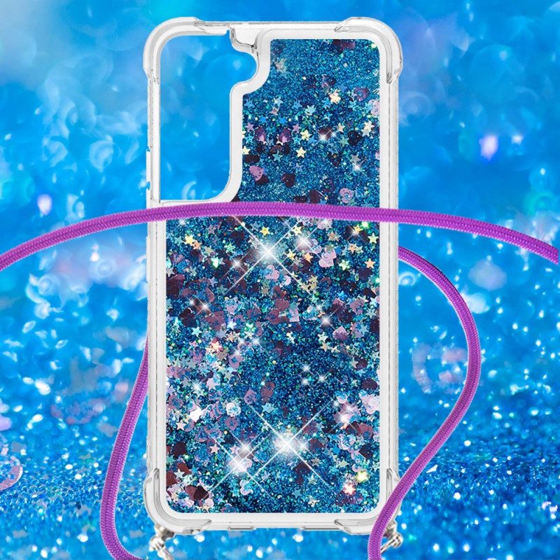 Cover Samsung Galaxy S22 Plus 5G Paillettes Con Coulisse