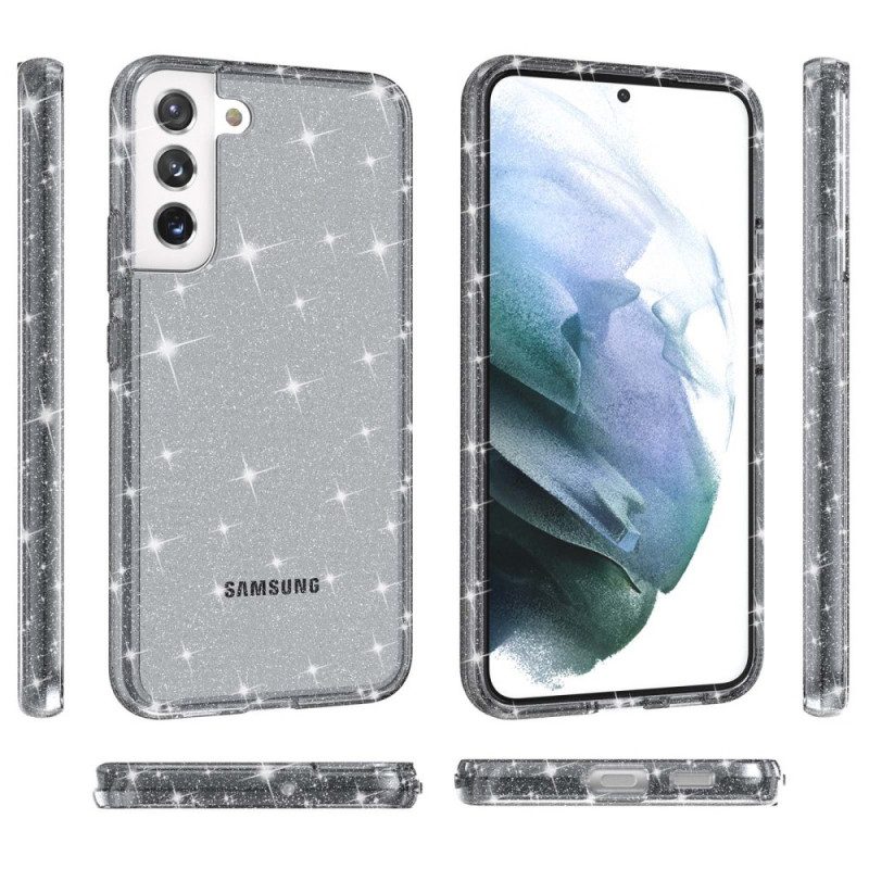 Cover Samsung Galaxy S22 Plus 5G Paillettes Trasparenti