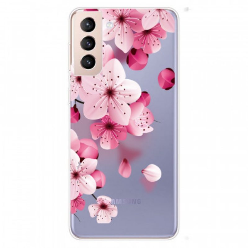 Cover Samsung Galaxy S22 Plus 5G Piccoli Fiori Rosa