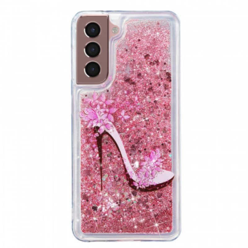 Cover Samsung Galaxy S22 Plus 5G Pompa Glitterata