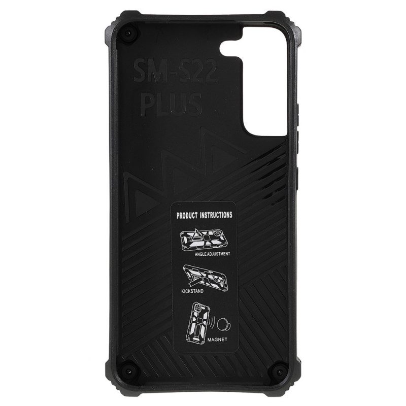 Cover Samsung Galaxy S22 Plus 5G Supporto Rimovibile Mimetico