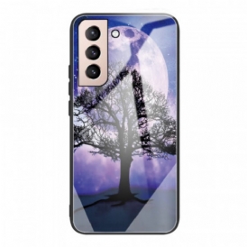 Cover Samsung Galaxy S22 Plus 5G Vetro Temperato Dell'albero Del Mondo