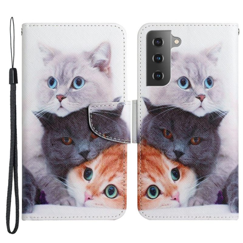 Custodia A Portafoglio Samsung Galaxy S22 Plus 5G I Miei Gattini