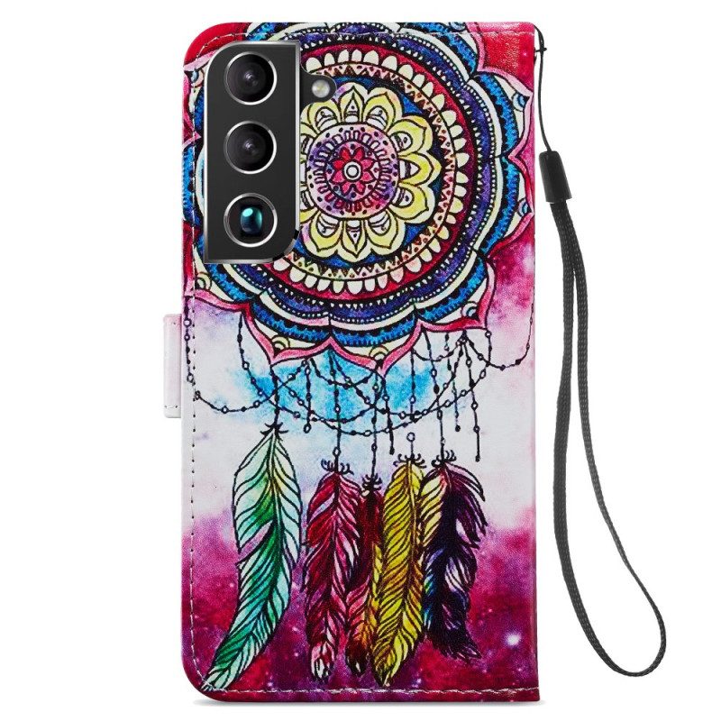 Custodia in pelle Samsung Galaxy S22 Plus 5G Acchiappasogni Artistico