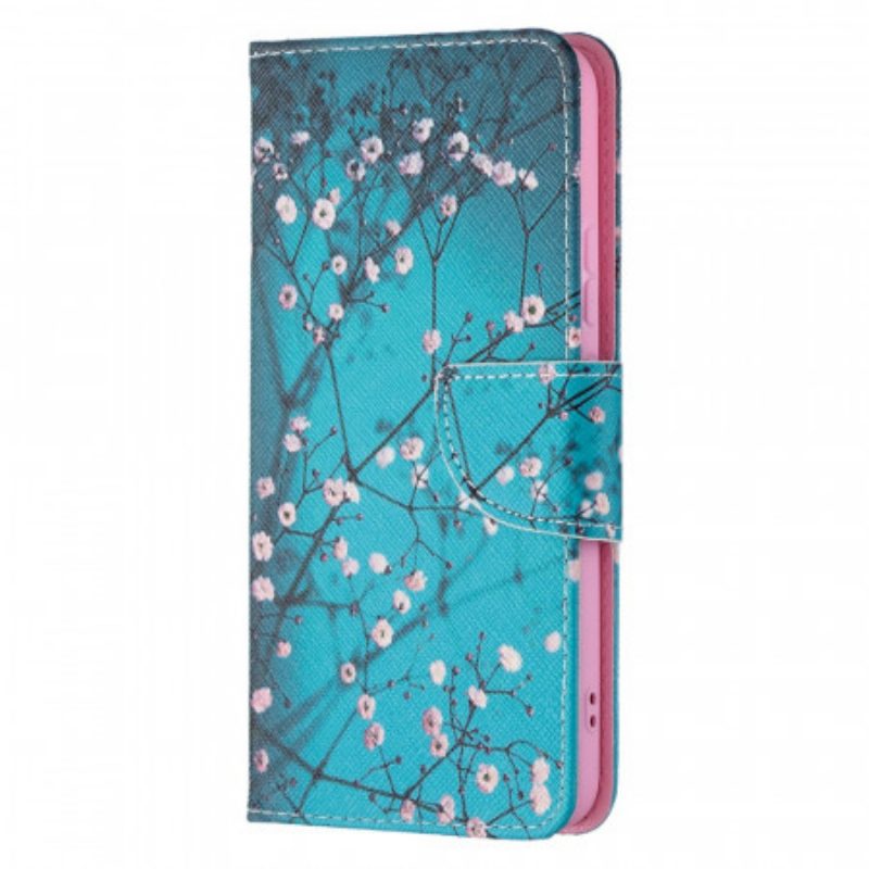 Custodia in pelle Samsung Galaxy S22 Plus 5G Albero In Fiore