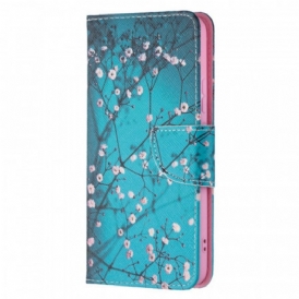 Custodia in pelle Samsung Galaxy S22 Plus 5G Albero In Fiore