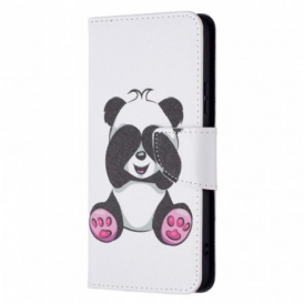 Custodia in pelle Samsung Galaxy S22 Plus 5G Divertimento Panda