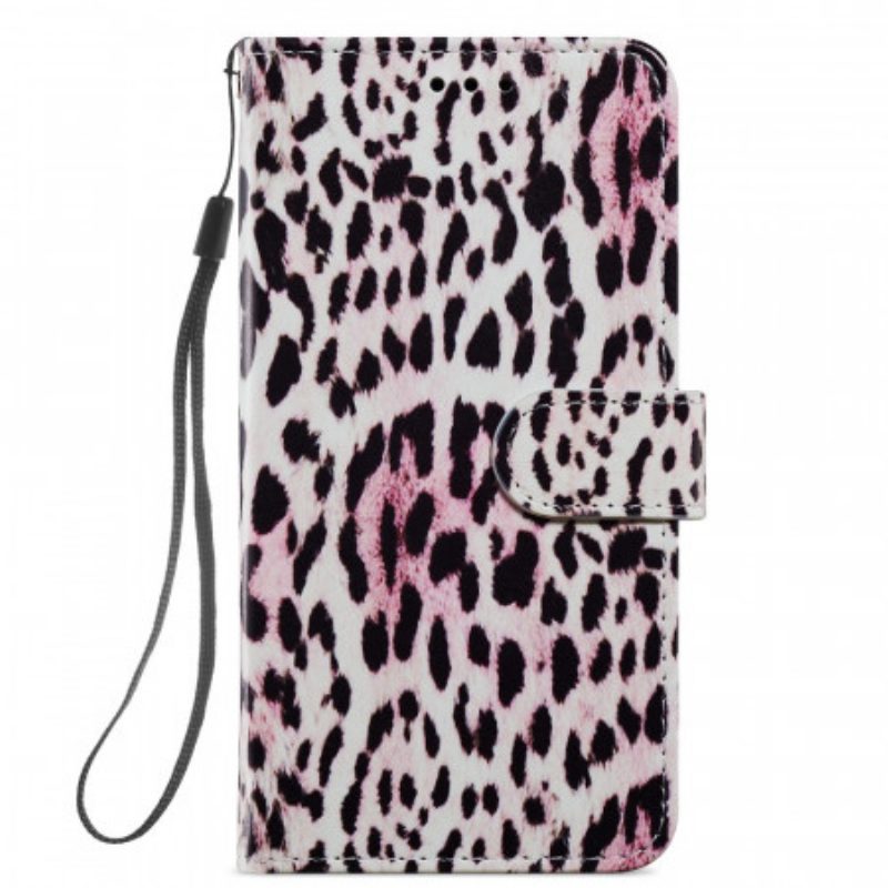 Custodia in pelle Samsung Galaxy S22 Plus 5G Leopardato