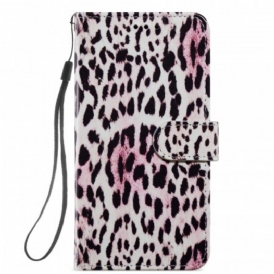 Custodia in pelle Samsung Galaxy S22 Plus 5G Leopardato