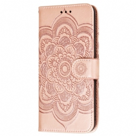 Custodia in pelle Samsung Galaxy S22 Plus 5G Mandala Completo