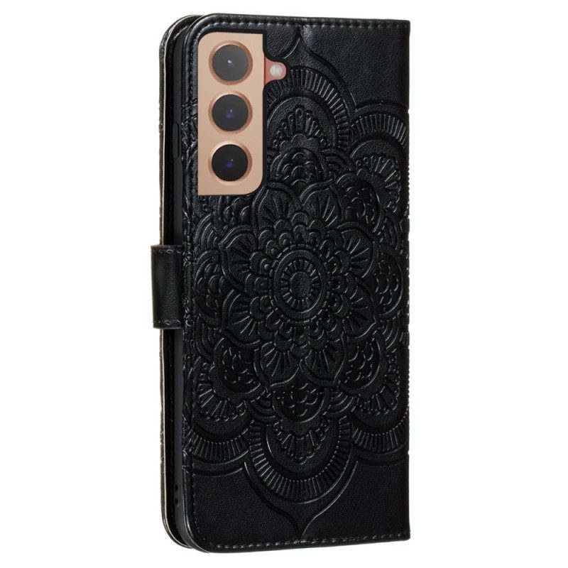 Custodia in pelle Samsung Galaxy S22 Plus 5G Mandala Completo