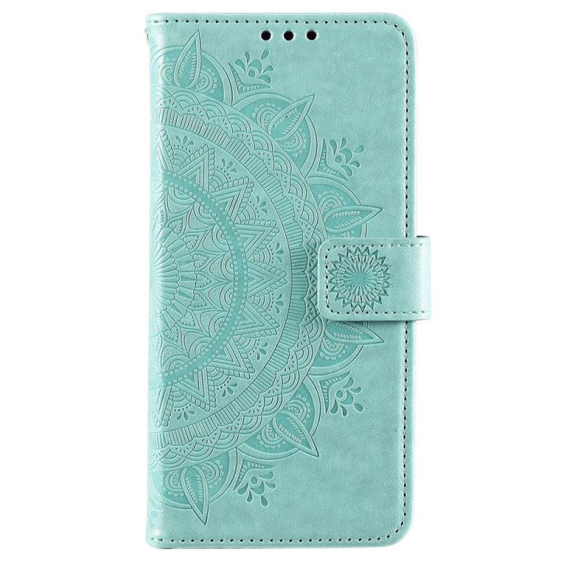 Custodia in pelle Samsung Galaxy S22 Plus 5G Mandala Del Sole