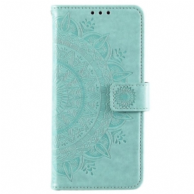 Custodia in pelle Samsung Galaxy S22 Plus 5G Mandala Del Sole