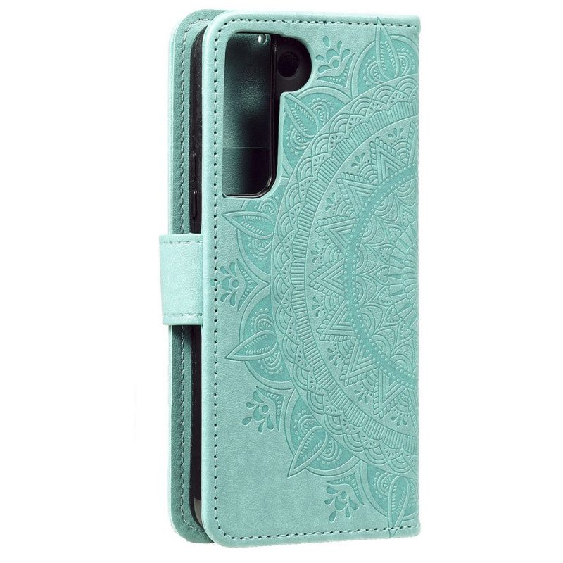 Custodia in pelle Samsung Galaxy S22 Plus 5G Mandala Del Sole